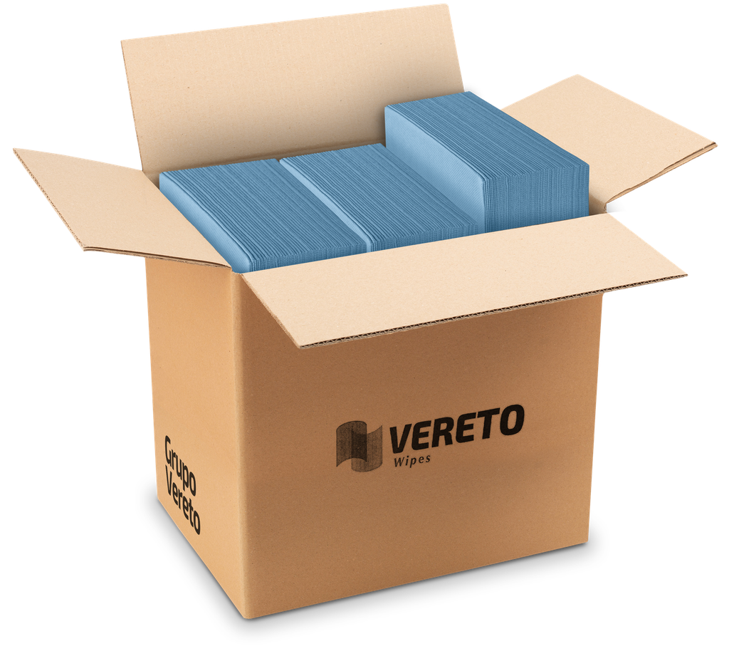 [Q70FB-3350150-3] Blue food service wipe