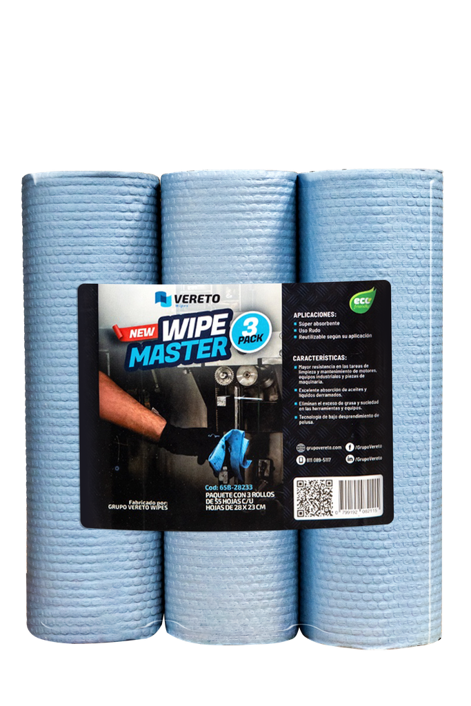 [65B-28233] Rollo Wipe Master (3pack)